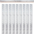 Breman Precision Metal Ruler 24 Inch Cork Back – 10 Pk Stainless Steel Straight by WAPortman