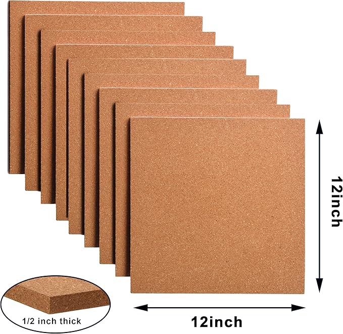 SUNGIFT Cork Board 12"x12" - Image 2