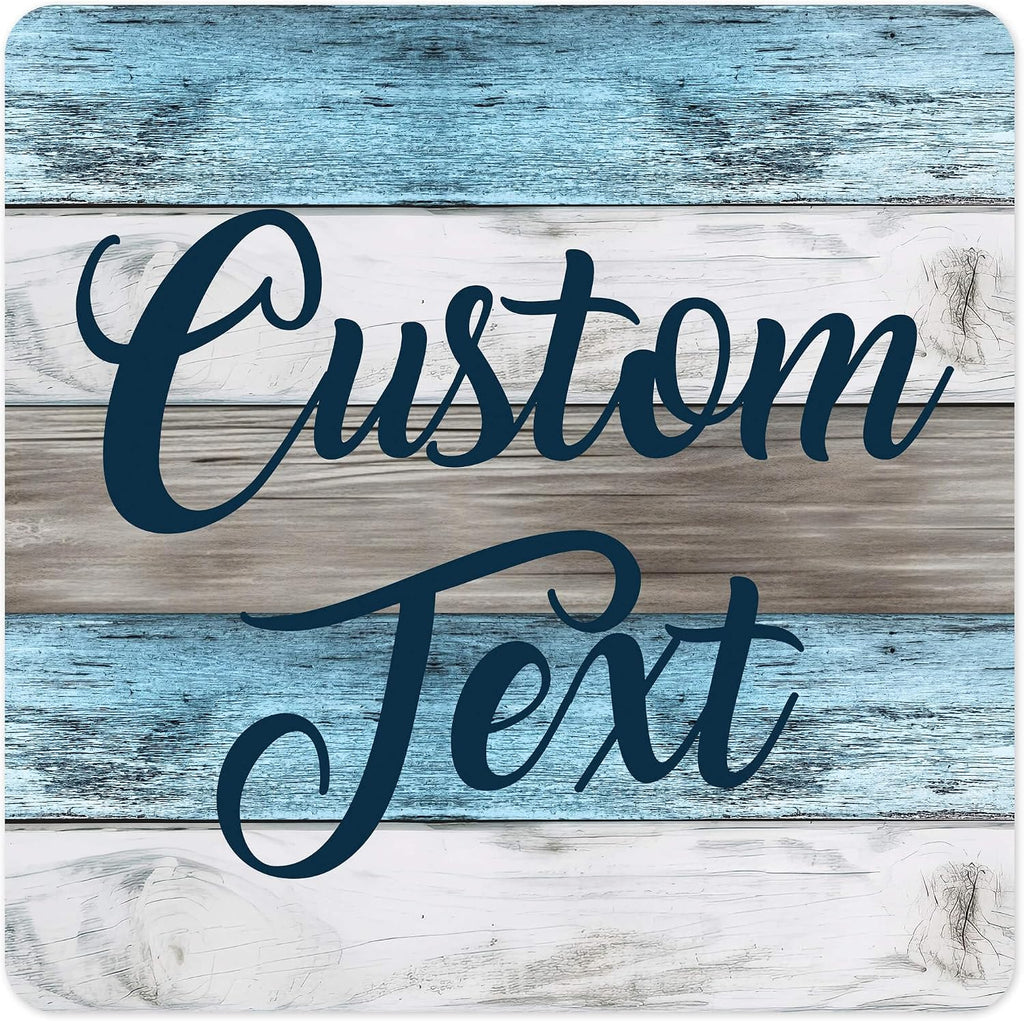 Custom Sign, Custom Street Sign, 11 Font Colors, 13 Font Styles, 4 Hole Options
