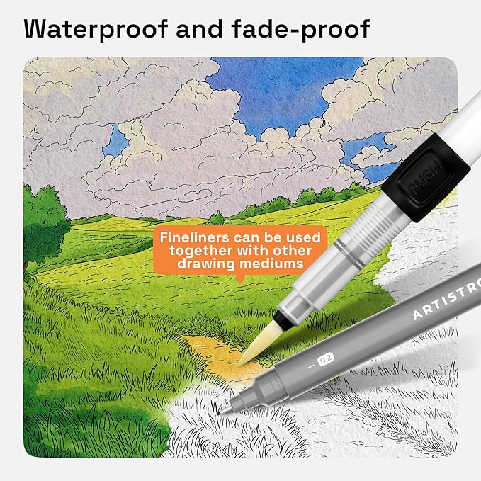 ARTISTRO Set of 9 Fineliner Pens - Image 3