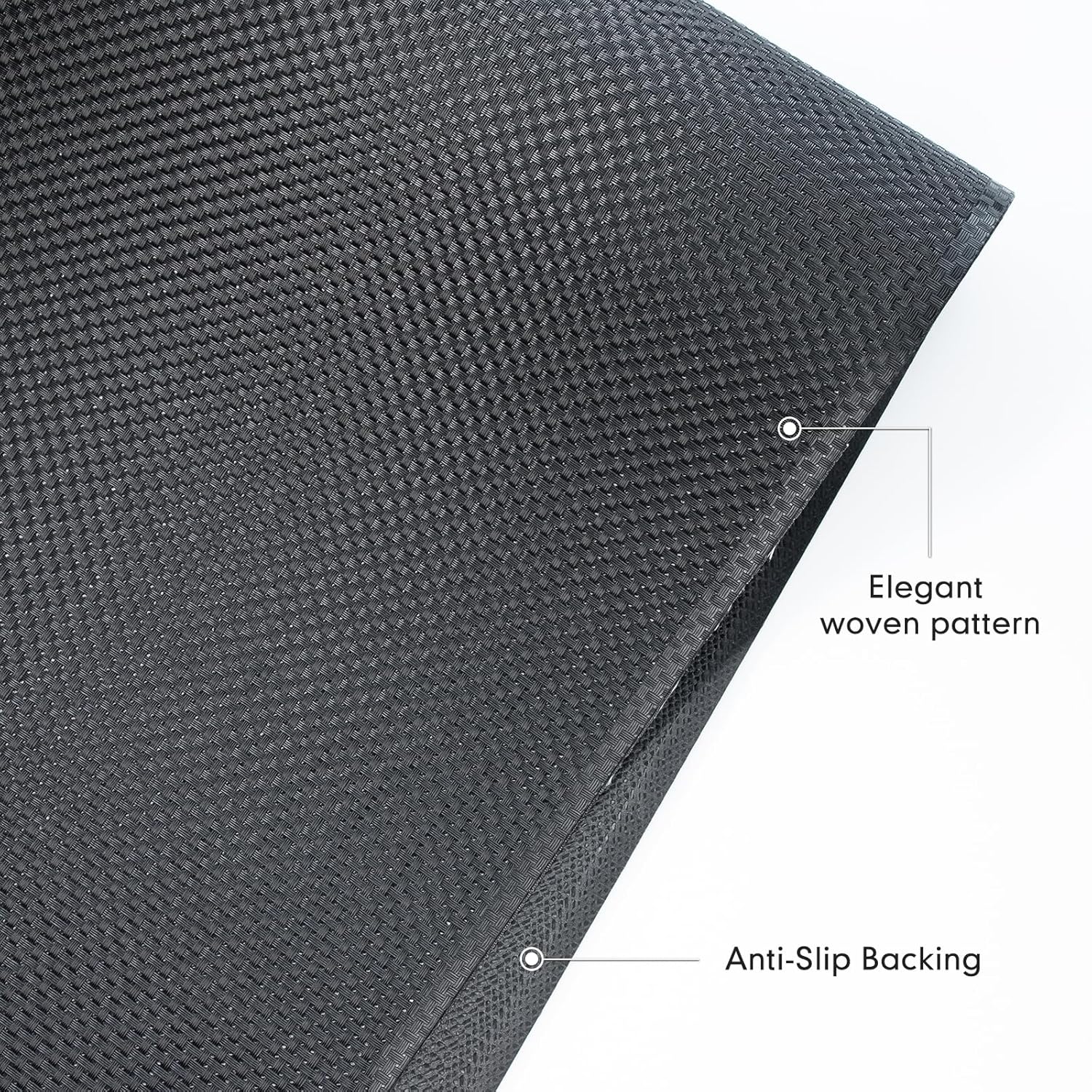 Sycoodeal Chair Mat,Office Chair Mat for Hardwood and Tile Floor, Heavy Duty Floor Protector for Rolling Chairs,Non-Slip,Computer Mat for Home Office 36" x 48"(Black)