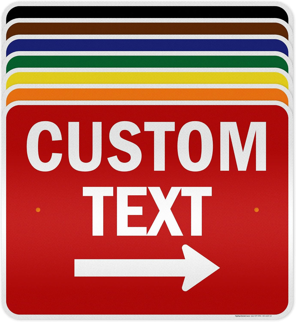 Custom Arrow, Custom Directional Sign, Right Arrow, 18x24 Inches, 3M EGP