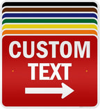 Custom Arrow, Custom Directional Sign, Right Arrow, 18x24 Inches, 3M EGP by MySignCenter