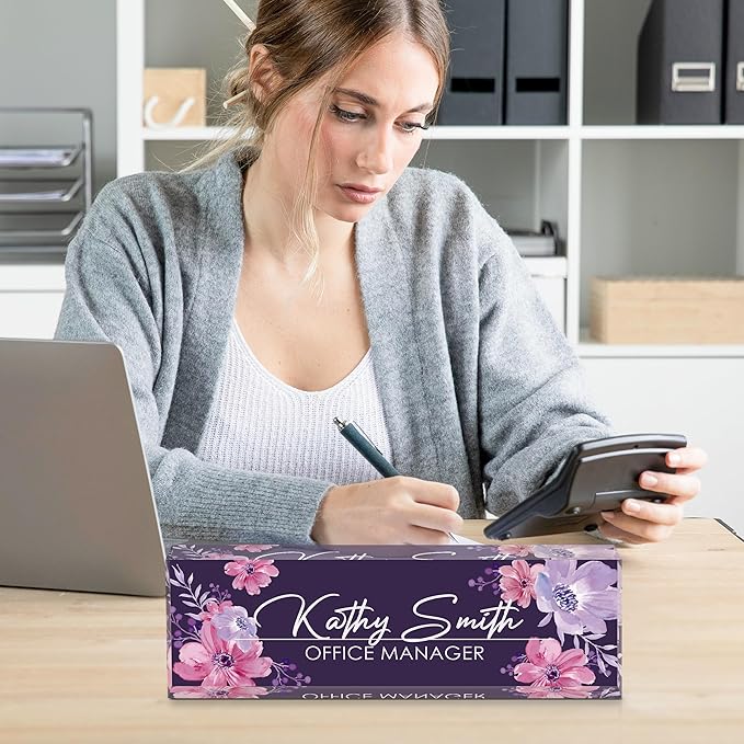 Personalized Name Plate for Desk, Custom Desk Name Plate, Acrylic Name Plate - Image 6