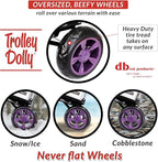 dbest products Trolley Dolly Purple Foldable Shopping cart - Image 3