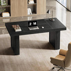 Tribesigns 63" Executive Desk, Large Office Computer Desk - Image 6