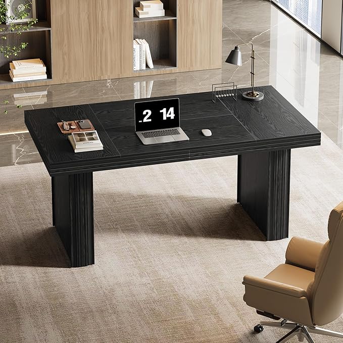 Tribesigns 63" Executive Desk, Large Office Computer Desk - Image 6