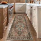 GENIMO 2'6"x8 Runner Rugs for Hallway, Machine Washable Non Slip Vintage Rugs - Image 2