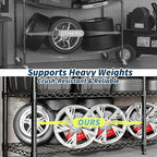 MilleLoom Metal Storage Shelves 4-Tiers, Adjustable Standing Wire Rack Shelf - Image 6