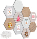 15'' Large Hexagon Cork-Bulletin Board Tiles Adhesive Frameless 10 Pack 15 x 13 by Unknown