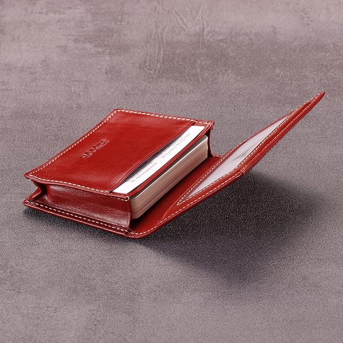 Leather Business Card Case Holder - Image 4