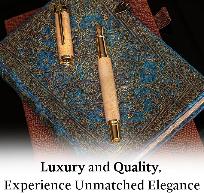 Ellington Pens Luxury Wood Fountain Pen Set – Extra Fine Nib - Image 5