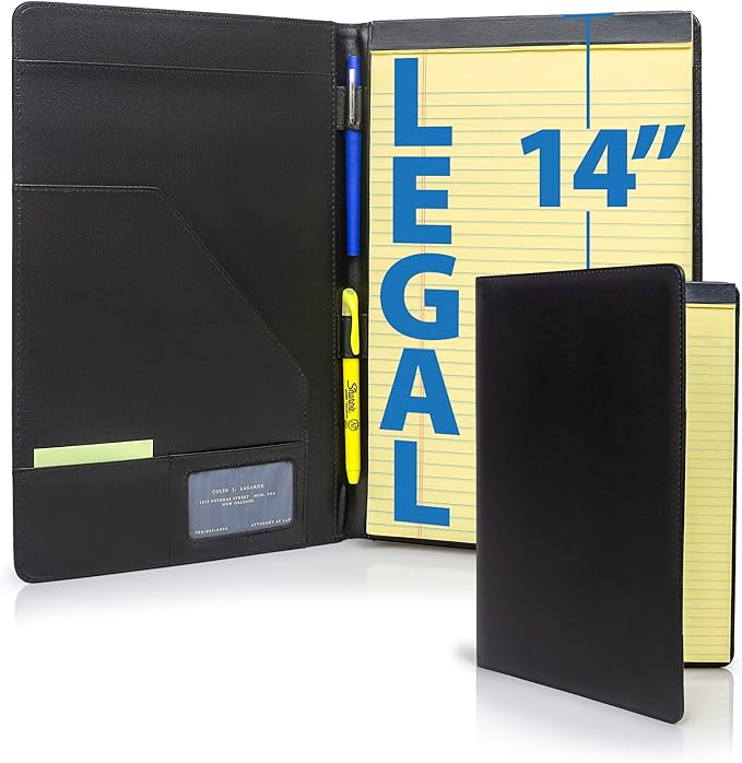 Legal Size Padfolio 8.5 x 14 Inch Portfolio Folder - Image 7