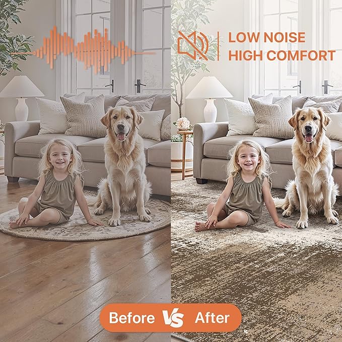 GENIMO Washable Area Rugs for Living Room, 8x10 Vintage Non Slip Rugs, Low Pile - Image 8