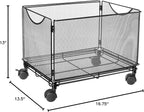 Safco Onyx Rolling Cart Desktop Tub File, Fits Letter-Size Hanging Folders - Image 5