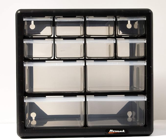 Homak 12-Drawer Parts Organizer, HA01012001 - Image 10