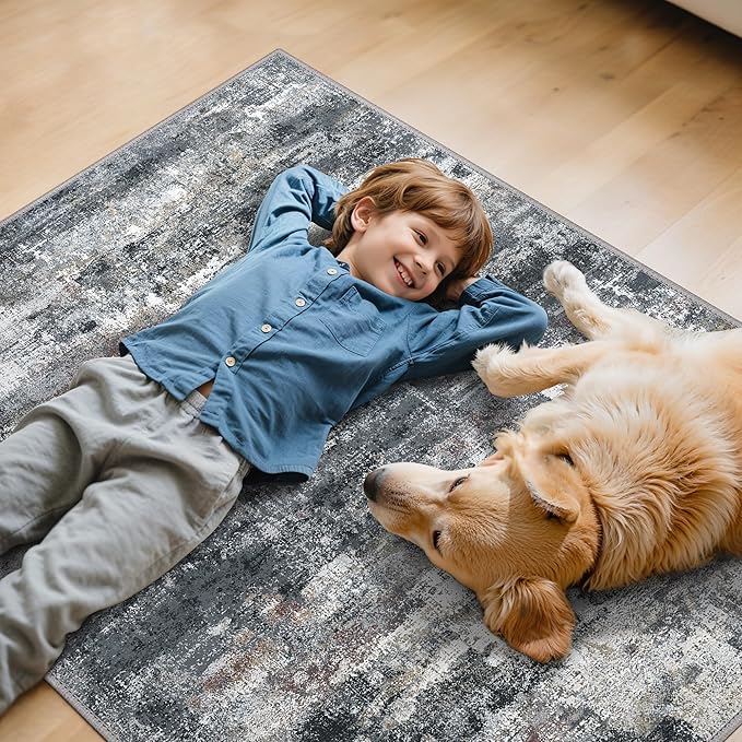Office Chair Mat for Hardwood Tile Floor, Abstract 48"X 72" Desk Mats for - Image 7