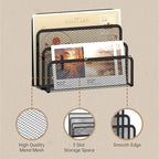 SUPEASY Mail Organizer for Desk, Mesh Metal Mail Holder Countertop - Image 5