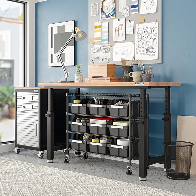 Seville Classics Heavy Duty NSF Bin Rack Solid Steel Wire Shelving Storage Unit - Image 2