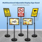 VAIIGO 6Packs 11x17 Inch Adjustable Pedestal Poster Sign Stand, Heavy Duty - Image 2