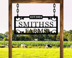 Personalized Hanging Metal Farm Signs, Personalized Outdoor Ranch Sign - Image 3