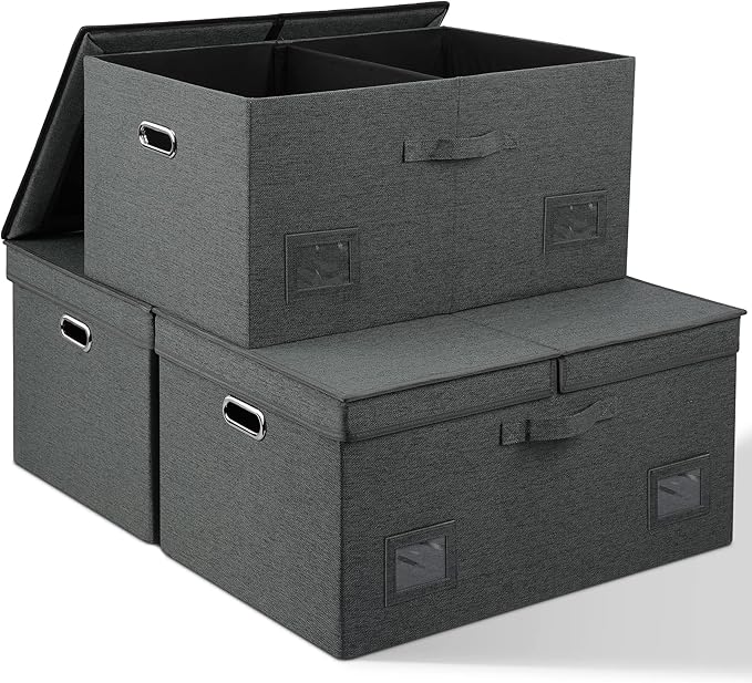 Graciadeco 75 Quarts Extra Large Decorative Storage Bins by GraciadecoStorage