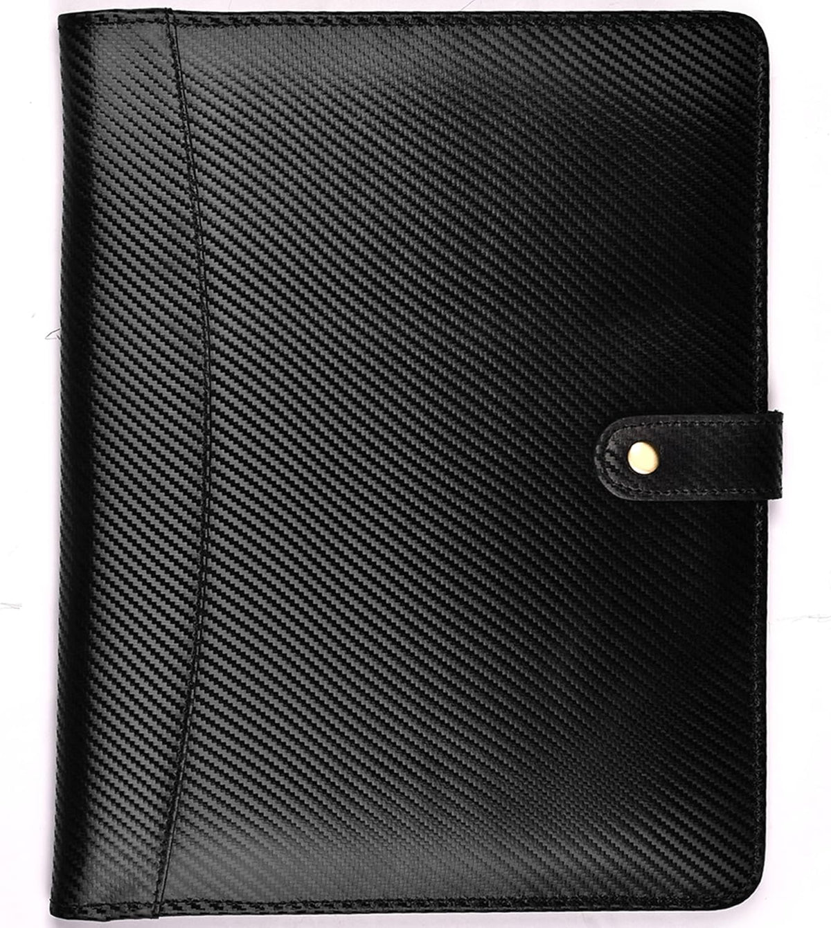 LEATHER VILLAGE Portfolio Professional Organizer– Carbon Fiber Genuine Leather