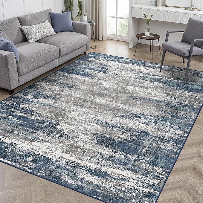 GENIMO 4x6 Area Rugs for Living Room, Non Slip Machine Washable Modern Indoor - Image 2