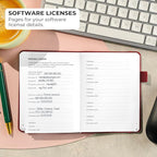 Clever Fox Password Book with alphabetical tabs. Internet Address Organizer - Image 6