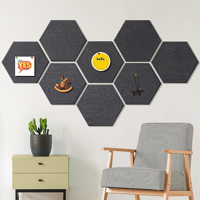 12'' Large Hexagon Cork-Bulletin Boards - Image 5