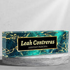 Personalized Name Plate for Desk Custom Acrylic Desk Name Plate Custom Employee by AZUFEMOS