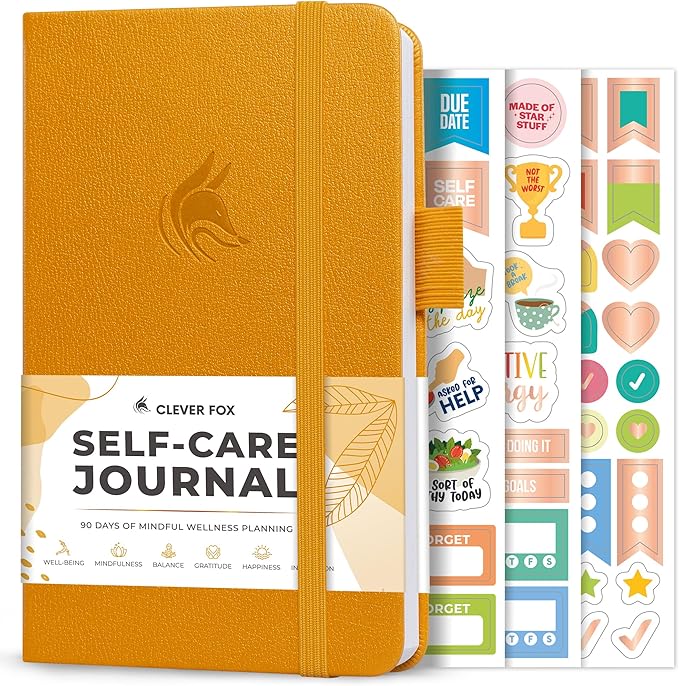 Clever Fox Self-Care Journal Pocket – Daily Reflection Notebook – Mental Health by CleverFox