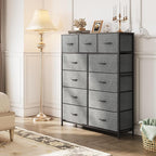 WLIVE Tall Dresser for Bedroom, Fabric Dressers Storage Tower, Dresser & Chest - Image 4