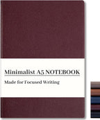 CAGIE Lined Journal Notebook for Men & Women, 176 Pages A5 Medium Size by CAGIE