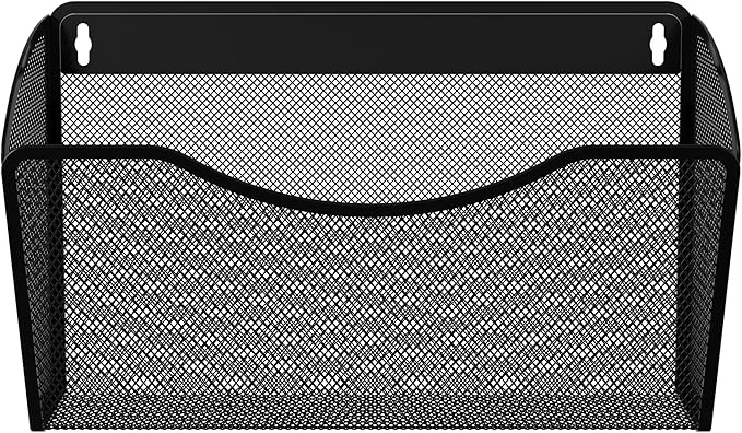 EasyPAG Single Pocket Wall File Organizer, Mesh Hanging File Folder Organizer by EasyPAG