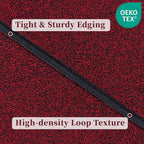 waterproof 2x6 runner rug non slip floor runners, close-up detail
