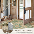 GENIMO 8x10 Area Rugs for Living Room, Machine Washable Non Slip Vintage Rugs - Image 5