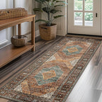 GENIMO 2x10 Runner Rugs for Hallway, Machine Washable Non Slip Vintage Rugs by GENIMO