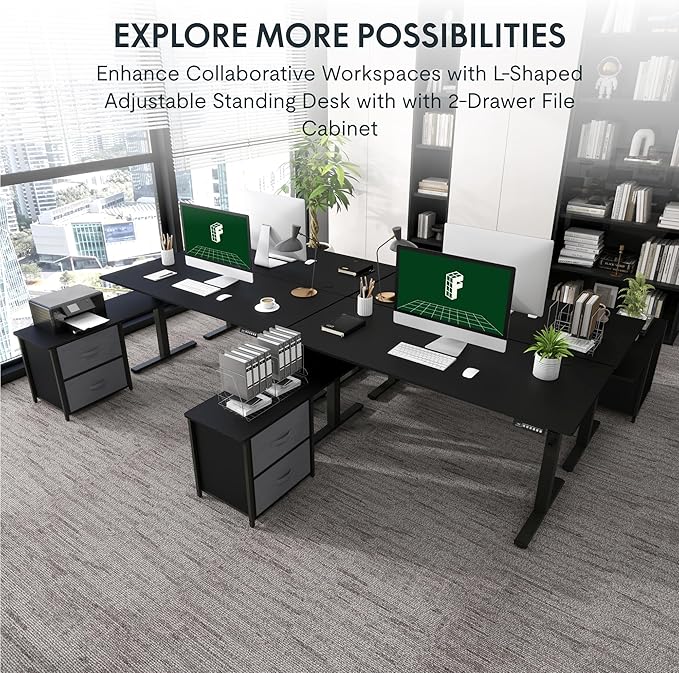FLEXISPOT 63'' L Shaped Reversible Standing Desk - Image 9