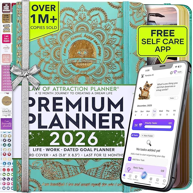 Law of Attraction Planner 2026 Deluxe by FreedomMastery