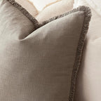 Foindtower Set of 2 Decorative Linen Fringe Lumbar Throw Pillow Covers Boho - Image 5