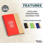 DISCOUNT PROMOS Custom Eco Friendly Spiral Notebooks - Image 2