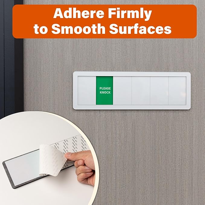 2PK Office Door Signs 5 Options Do Not Disturb, Please Knock, In A Meeting - Image 6