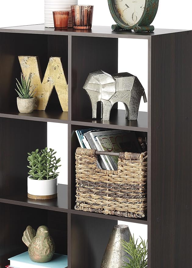 Whitmor 6 Cube Bookcase, 3 Tier Stackable MDF Bookself, Open Storage Display - Image 4