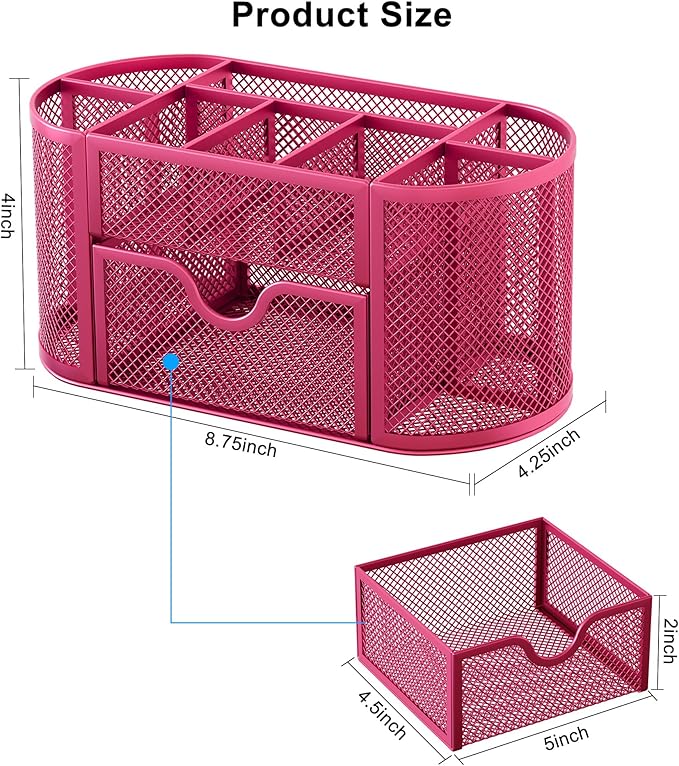 EasyPAG Mesh Pen Holder Desk Organizer - Image 8