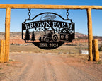 Custom Farmhouse Metal Sign | Personalized Last Name & Established Date Farm - Image 5