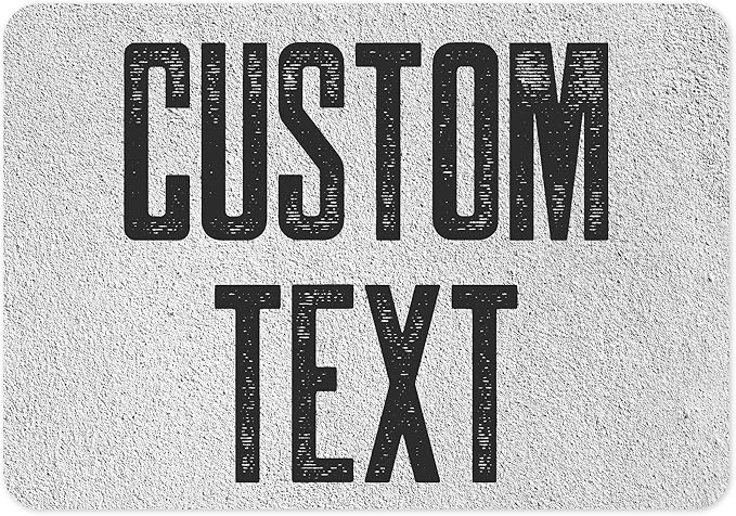 Custom Sign, Custom Street Sign, 11 Font Colors, 13 Font Styles, 4 Hole Options by MySignCenter