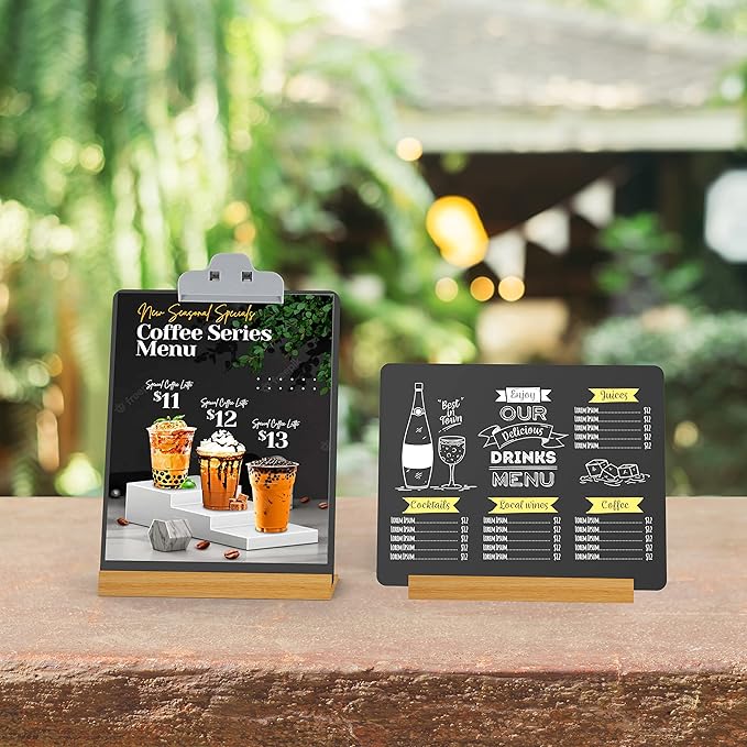 2 Pack 8.6x11.7 in Chalkboard Signs Small Chalk Board Signs - Image 6