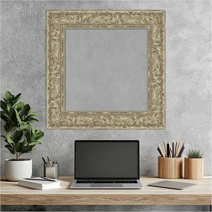Amanti Art Silver Framed Magnetic Board 23x23 Small Vision Board - Image 6