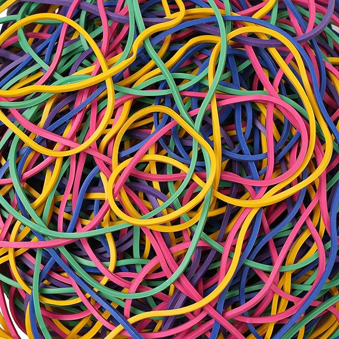 YOUOWO Rubber Bands Size #117A Multicolour 200g Strong Large Big Elastic Bands - Image 4
